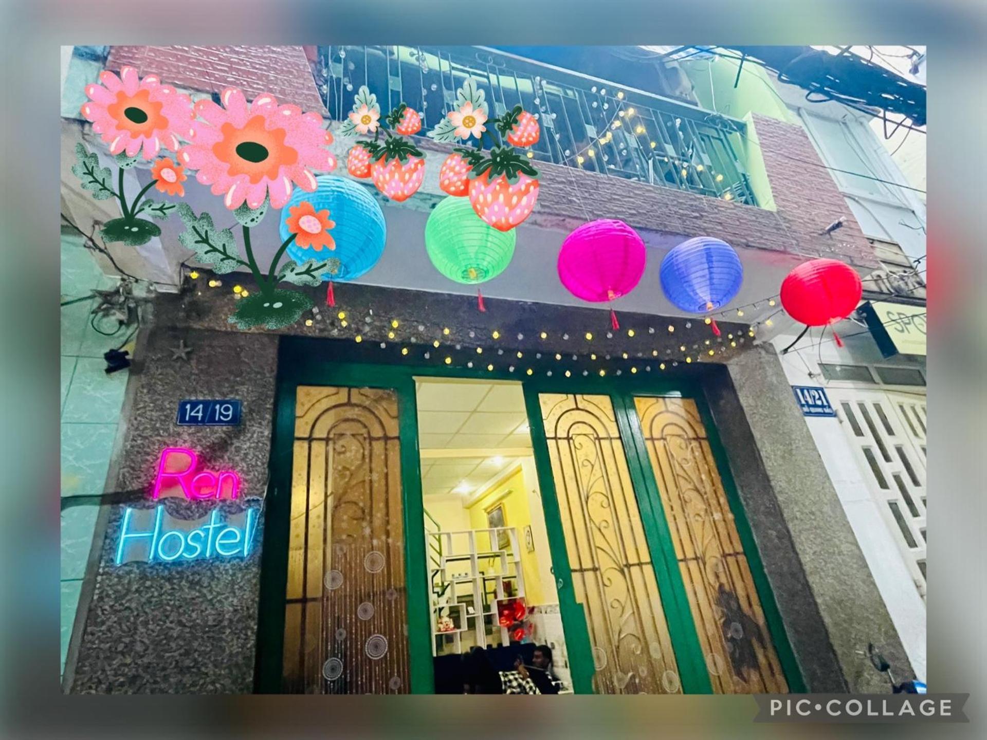 花ren Hostel ホーチミン市 エクステリア 写真
